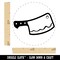 Butcher&#x27;s Meat Cleaver Self-Inking Rubber Stamp for Stamping Crafting Planners